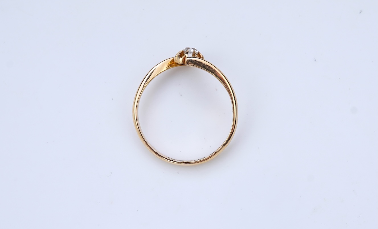 A diamond ring, circa 1906
